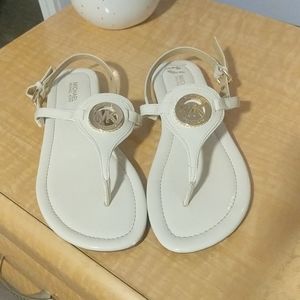Michael Kors white sandals